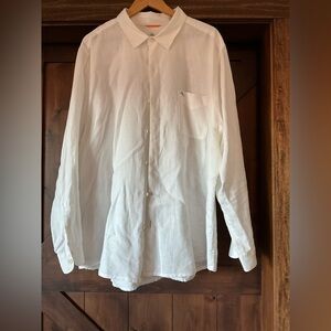 Tommy Bahama white linen shirt